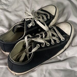 Converse Black Sneakers with White Accents